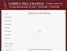 Tablet Screenshot of cobblehillchapels.com